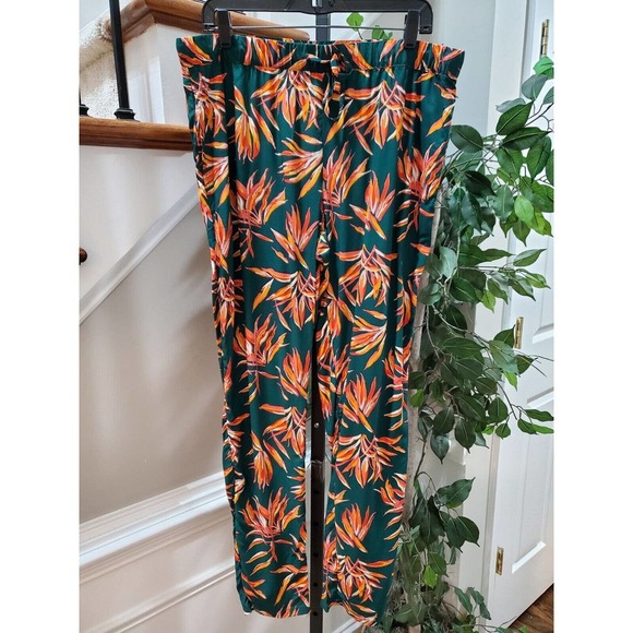 Esmara Women's Green Polyester Pull On Mid Rise Comfort Waist Trouser Pant 12 - Picture 9 of 9